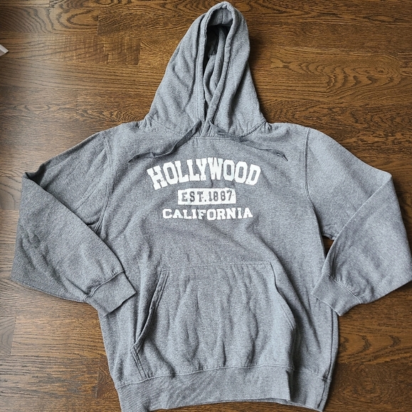 Gray Hollywood California Hoodie for Men Sz.L - Picture 1 of 6